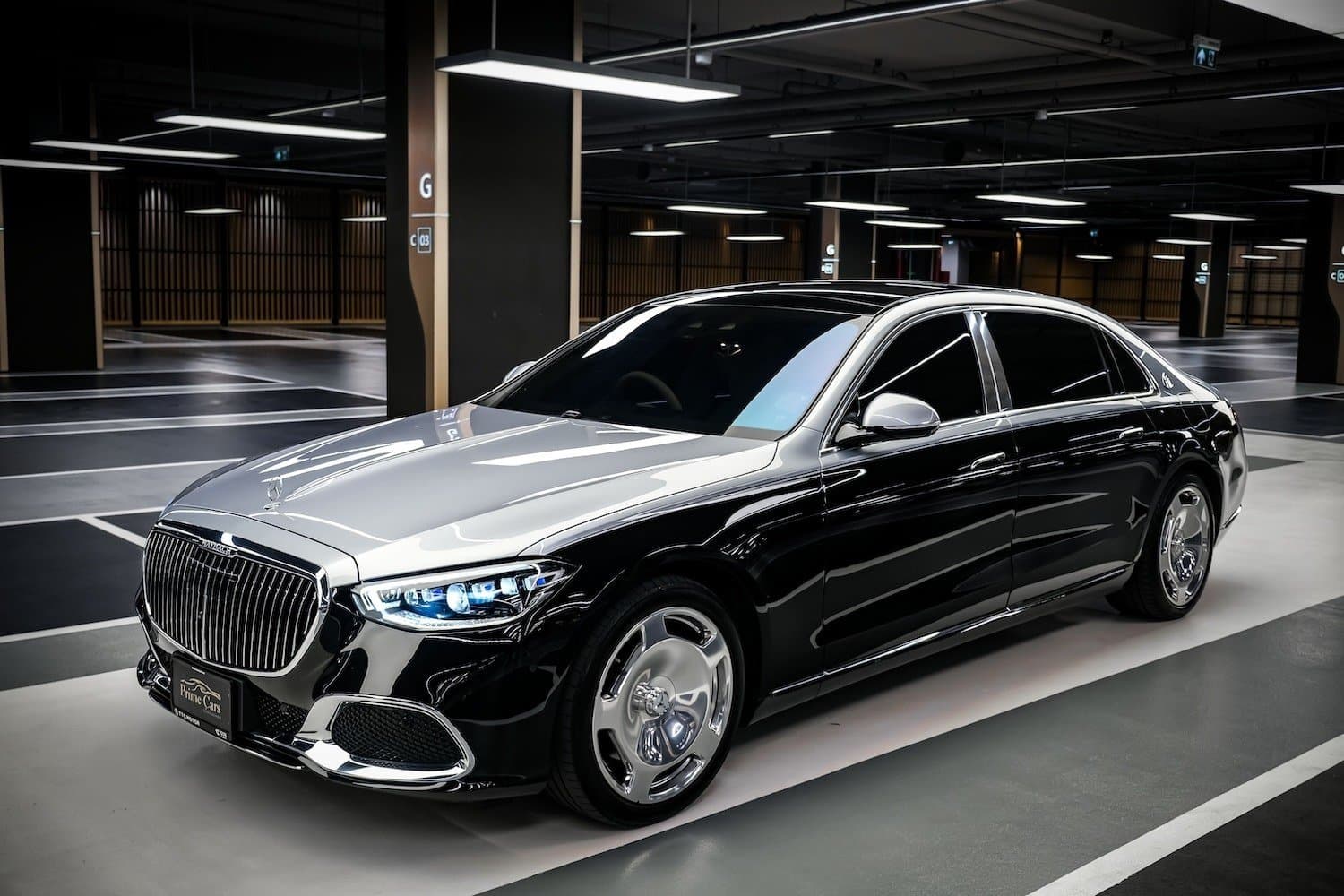 Mercedes-Maybach S580e Z223 (สีเงินดำ) 5